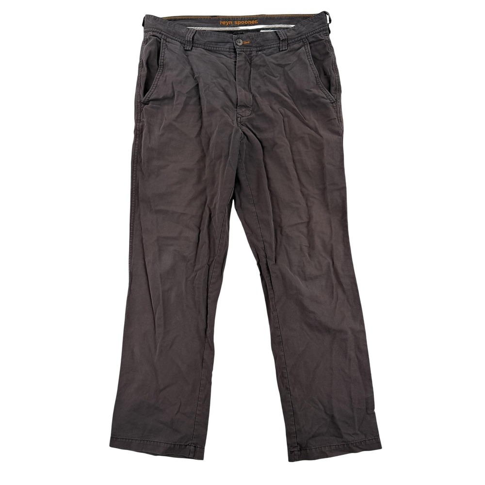 Reyn Spooner Chino Pants Mens 32x30 Brown Regular Fit Cotton Lyocell Casual